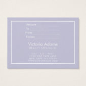 Cute Typography Custom Color Gift Certificate Visitekaartje (Achterkant)