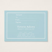 Cute Typography Custom Color Gift Certificate Visitekaartje (Achterkant)