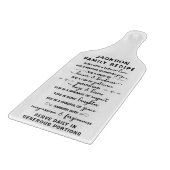 Cute Typography Family Recipe Snijplank (Hoek)