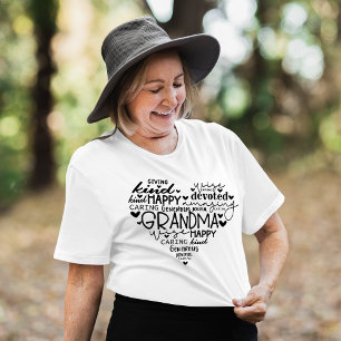 Cute Typography Heart Grandma Granny Nana Tri-Blend Shirt