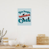 Cute Typography Kantoor Home Cats Poster (Keuken)