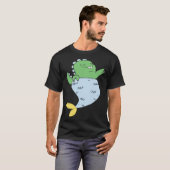 Cute Tyrannosaurus Merlady T-shirt (Voorkant volledig)