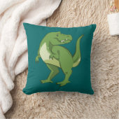 Cute Tyrannosaurus Rex Cartoon Kussen (Deken)