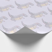 Cute Tyrannosaurus Rex Dinosaur Speelgoed Cadeaupapier (Hoek)