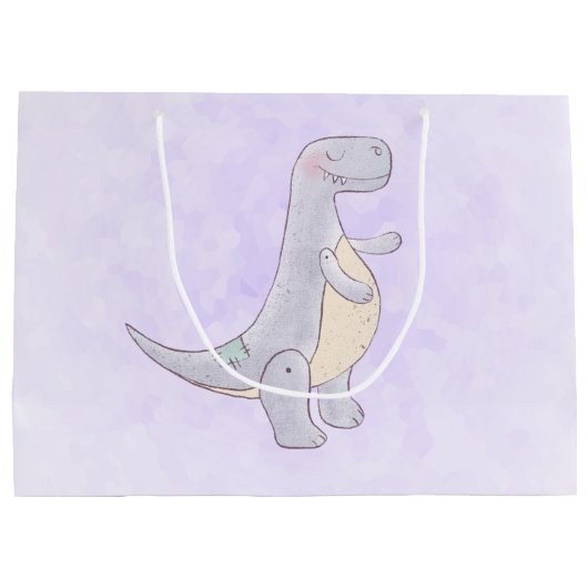 Cute Tyrannosaurus Rex Dinosaur Speelgoed Groot Cadeauzakje (Achterkant)