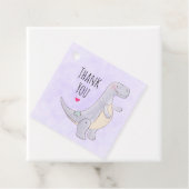 Cute Tyrannosaurus Rex Dinosaur Speelgoed Hartelij Bedankjes Labels (In situ)