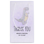 Cute Tyrannosaurus Rex Dinosaur Speelgoed Hartelij Klein Cadeauzakje (Achterkant)