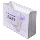 Cute Tyrannosaurus Rex Dinosaur Speelgoed met ball Groot Cadeauzakje (Voorkant Gekanteld)