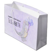 Cute Tyrannosaurus Rex Dinosaur Speelgoed met ball Groot Cadeauzakje (Achterkant Gekanteld)