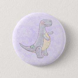 Cute Tyrannosaurus Rex Dinosaur Speelgoed Ronde Button 5,7 Cm