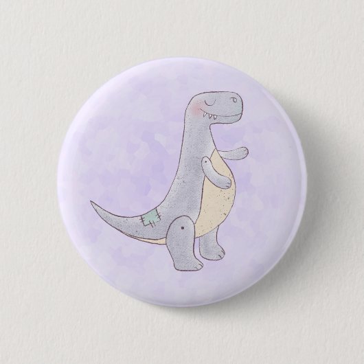 Cute Tyrannosaurus Rex Dinosaur Speelgoed Ronde Button 5,7 Cm (Voorkant)