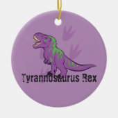 Cute Tyrannosaurus Rex Keramisch Ornament (Voorkant)
