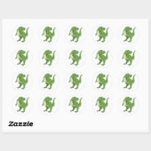 Cute Tyrannosaurus Rex Ronde Sticker (Vel)