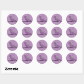 Cute Tyrannosaurus Rex Ronde Sticker (Vel)