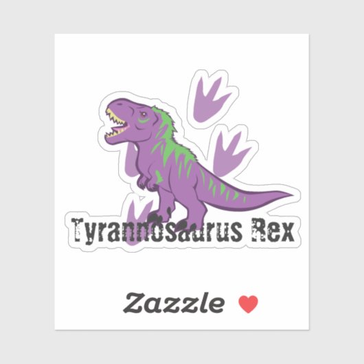 Cute Tyrannosaurus Rex Sticker (Vel)