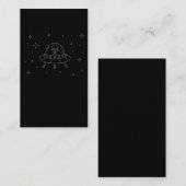 Cute UFO Alien Spaceship Visitekaartje (Voorkant / Achterkant)