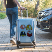 Cute Ugely Sweater Prettig Kerstmis Op Maat Gemaak Sticker (Koffer Insitu)