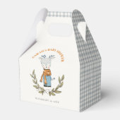 Cute Ugly Sweater Leaf Winter Reindeer Baby shower Bedankdoosjes (Voorkant Zijde)