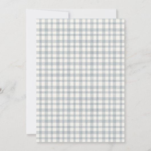 Cute Ugly Sweater Leafy Winter Baby shower Invite Bedankkaart (Achterkant)