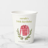 Cute Ugly Sweater Winter Red Elke zondag Papieren Bekers (Achterkant)