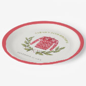 Cute Ugly Sweater Winter Red Elke zondag Papieren Bordje (Gekanteld)