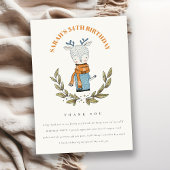 Cute Ugly Sweater Winter Reindeer Elke zondag Bedankkaart