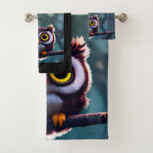 Cute Uil Bad Handdoek (Insitu)