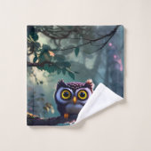 Cute Uil Bad Handdoek (Wasdoekje)