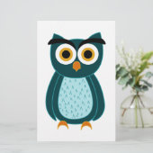Cute uil briefpapier (Staand voorkant)