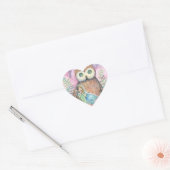 Cute Uil en Feeënhart Stickers (Envelop)