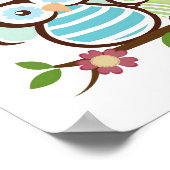 Cute Uil Familie Poster (Hoek)