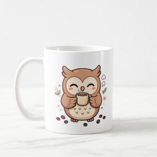 Cute Uil Koffiemok Kawaii Uil Design