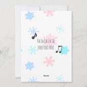 Cute Uil Koppel op Boomtak Kerstmis Feestdagenkaart (Achterkant)