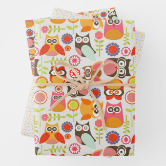 Cute Uil Verjaardagsuitnodiging Hoot Hooray Verjaa Inpakpapier Vel