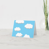 Cute Uil Vliegt met Hartballonnen Kaart (Achterkant)