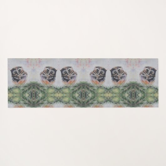 Cute Uil Yoga Mat (Achterkant (horizontaal))