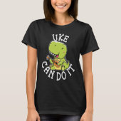 Cute Uke Can Do It Ukulele Player T-shirt (Voorkant)