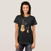 Cute Uke Ik ben je vader Ukulele Guitar Music T-shirt (Voorkant volledig)