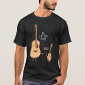 Cute Uke Ik ben je vader Ukulele Guitar Music T-shirt (Voorkant)