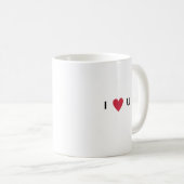 Cute Ukulele Polar Beer Ik hou van je Mok (Voorkant rechts)