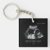 Cute Ultrasound Afbeelding Gift Sonogram Sleutelhanger (Voorkant)