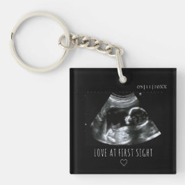 Cute Ultrasound Afbeelding Gift Sonogram Sleutelhanger