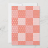 Cute Umbrella Elephant & Bunny Girl Baby shower Kaart (Achterkant)