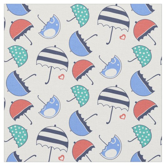 Cute Umbrellas Stof (Close Up)