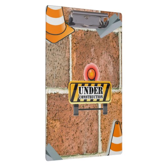 Cute Under Construction Clipboard  Klembord (Rechts)