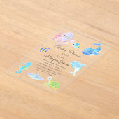 Cute Under the Sea Baby Shower Uitnodiging per Pos (Laagn)