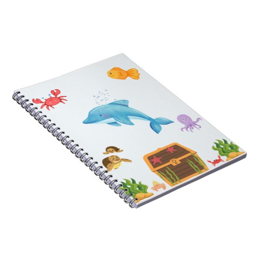 Cute Under the Sea Collectie Notitieboek (Rechterzijde)