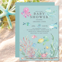 Cute under the Zee Baby shower Invitation