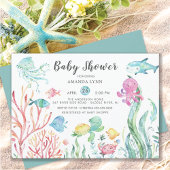 Cute under the Zee Baby shower Invitation Kaart