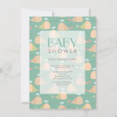 Cute under the Zee Baby shower Invite Kaart (Voorkant)